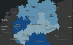 Dashboard mit interaktiver Karte zu bestätigten Coronavirus-Fällen in Deutschland