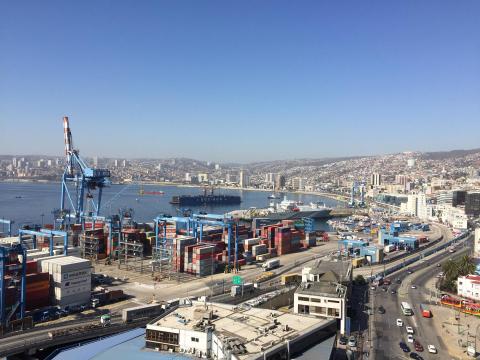 Hafen von Valparaíso, Chile