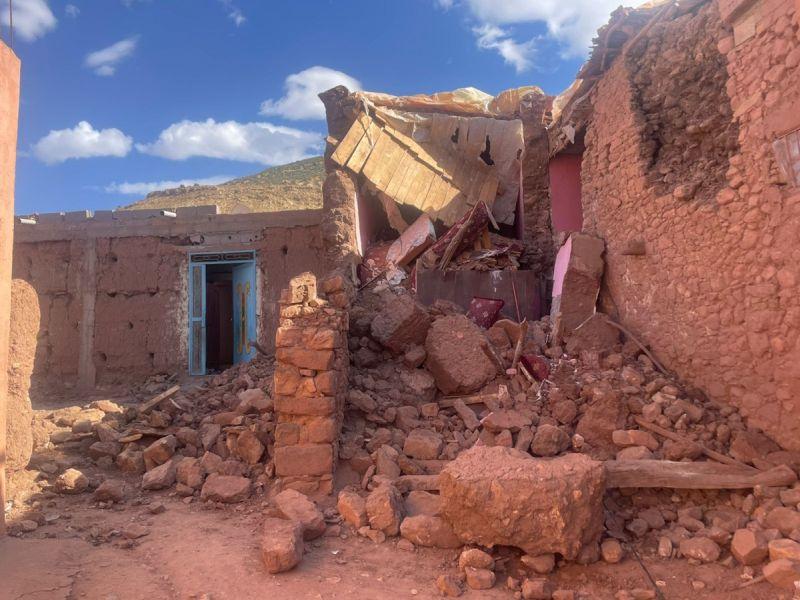 Vielerorts stürzten Häuser nach dem heftigen Erdbeben in Marokko ein. Die...