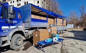 Außenministerin übergibt Hilfsgüterlieferung des THW in Moldau
