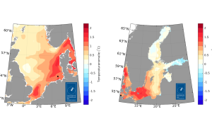 Nordsee und Ostsee waren im Winter 2022/23 bis zu 1,5 Grad wärmer als im langjährigen Mittel