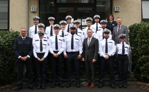 Indienststellung von 25 neuen Wachpolizistinnen und Wachpolizisten in Hessen