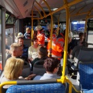 Evakuierung des Busses