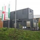 Eins der Container-Häuser der PFT GmbH.