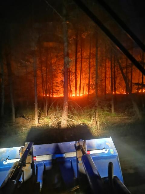 Brandbekämpung im Schichtsystem in der Lieberoser Heide