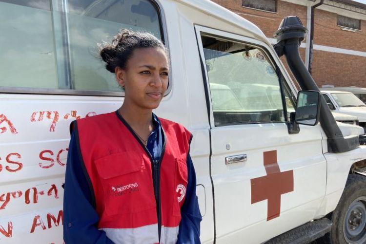 Mitarbeiterin des Äthiopischen Roten Kreuzes