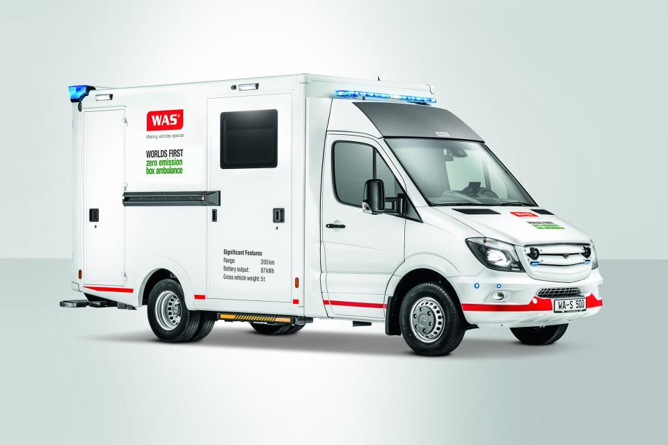 Die WAS E-Ambulanz Mercedes-Benz Sprinter Kofferaufbau 5,5 T