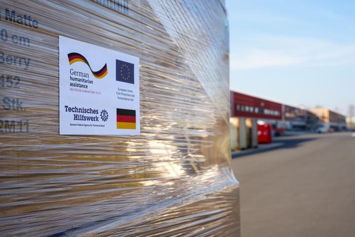 In den THW-Logistikzentren wurden bisher mehr als 250 Tonnen Hilfsgüter...