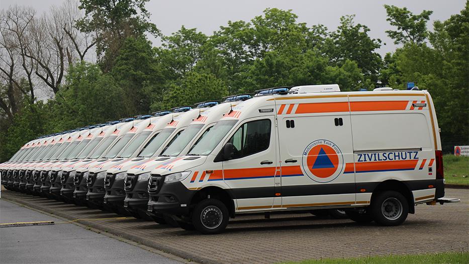Bund stellt 181 neue Einsatzfahrzeuge für den Zivilschutz zur Verfügung