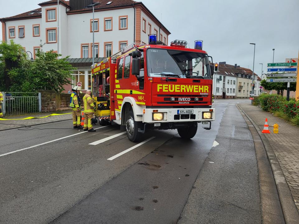 Feuerwehrbereitschaft des Leitstellenbereichs Bad Kreuznach hilft bei...