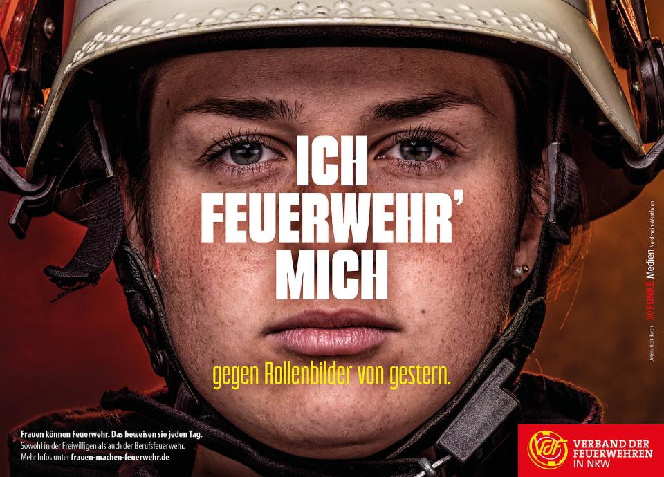 Der VdF NRW möchte mit seiner Kampagne Frauen machen Feuerwehr Frauen für die...