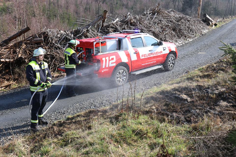 Skid-Unit im Übungseinsatz.