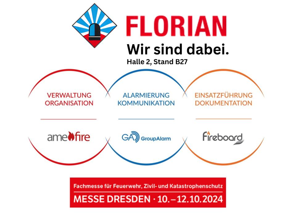 amefire, GroupAlarm und Fireboard präsentieren ihre vernetzten...