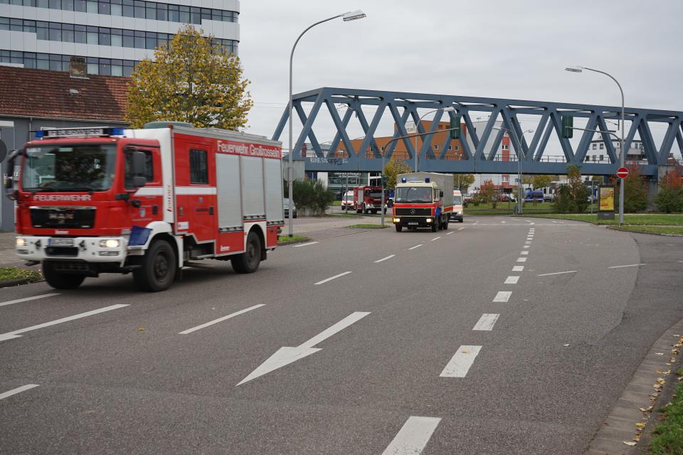 Übung des Katastrophenschutzes am 2. November