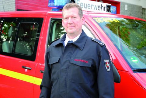 Einheitsleiter Ingo Reiners ist Feuerwehrmann seit seiner Jugend.