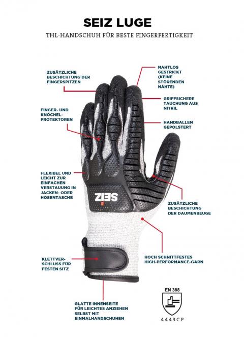 PSA Schutzhandschuh der Firma Seiz Technical Gloves GmbH